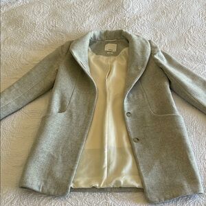 Wilfred Light Gray Pea Coat